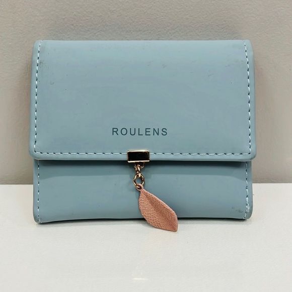 Roulens Handbags - Roulens Blue Wallet with leaf